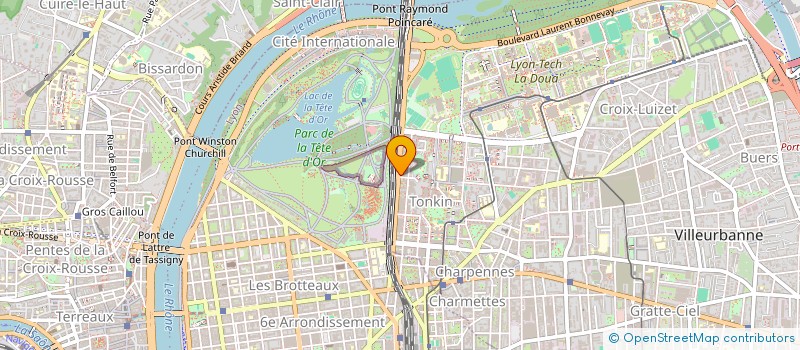 localisation de l'entreprise MARCEDITH  VILLEURBANNE