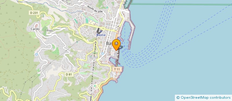 localisation de l'entreprise MARCEL à BASTIA