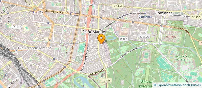 localisation de l'entreprise MARCEL à SAINT-MANDE