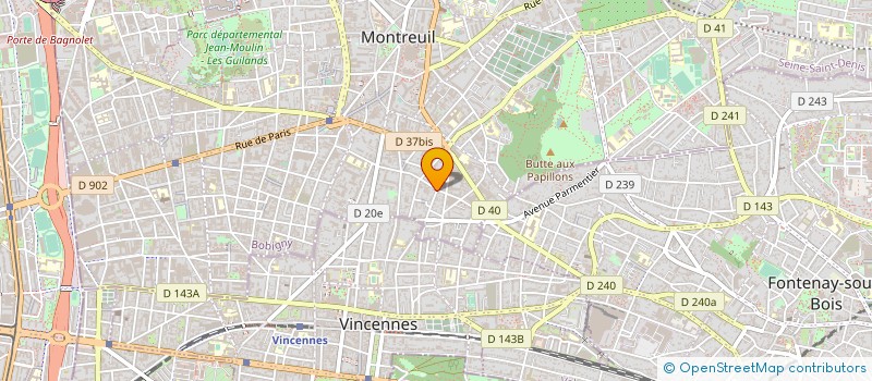 localisation de l'entreprise MARCEL à MONTREUIL