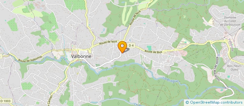 localisation de l'entreprise MARCEL  VALBONNE