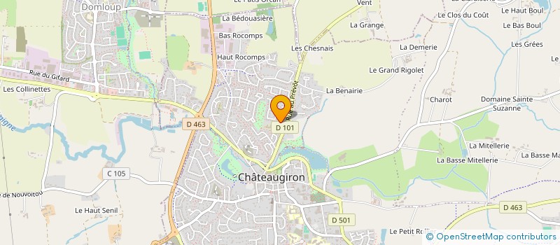 localisation de l'entreprise MARCEL  CHATEAUGIRON