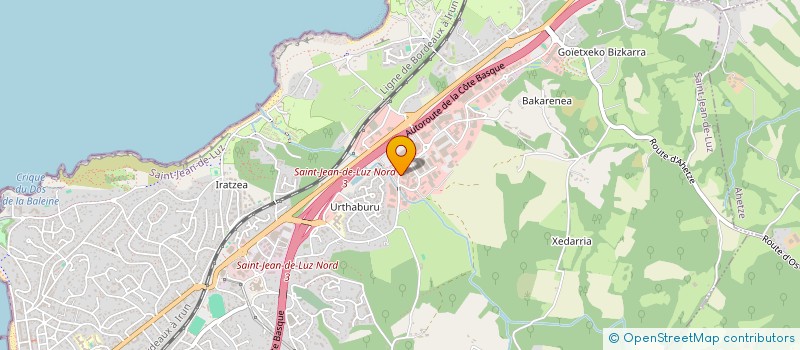 localisation de l'entreprise MARCEL ANIMALERIE à SAINT-JEAN-DE-LUZ