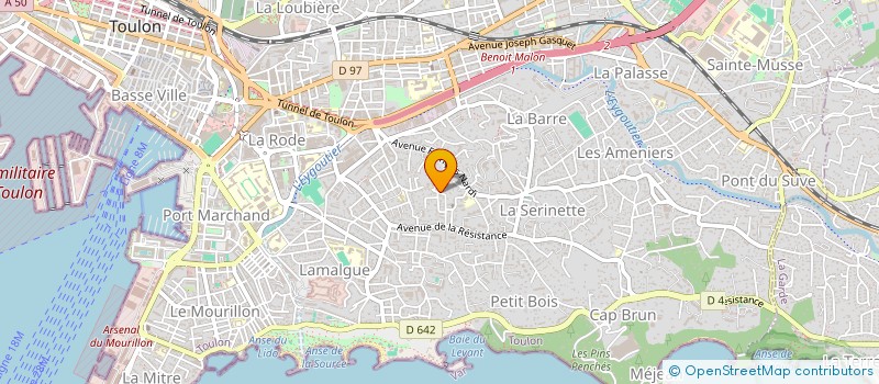 localisation de l'entreprise MARCEL COUPAT  TOULON