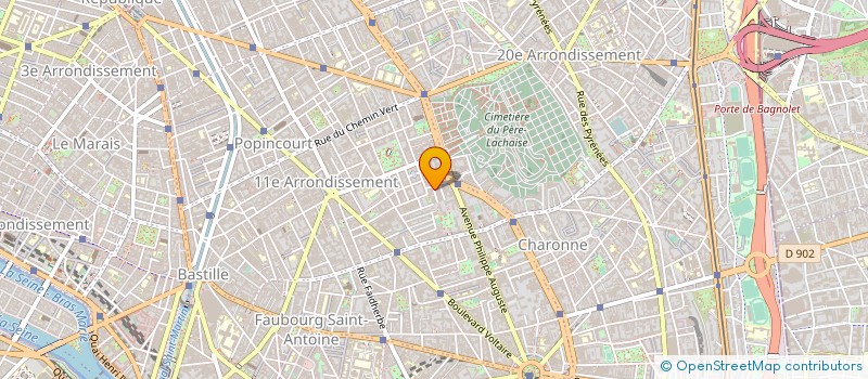 localisation de l'entreprise MARCEL DUCHAMP à PARIS