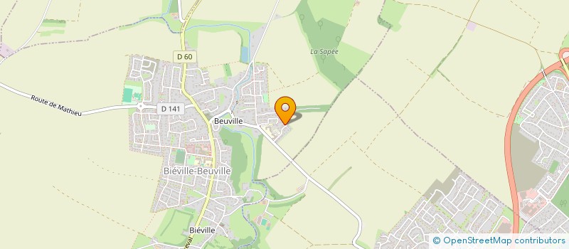 localisation de l'entreprise MARCEL ET LULU  BIEVILLE-BEUVILLE