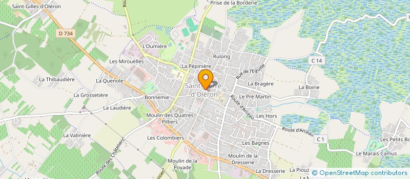 localisation de l'entreprise MARCEL ET VIOLETTE à SAINT-PIERRE-D'OLERON