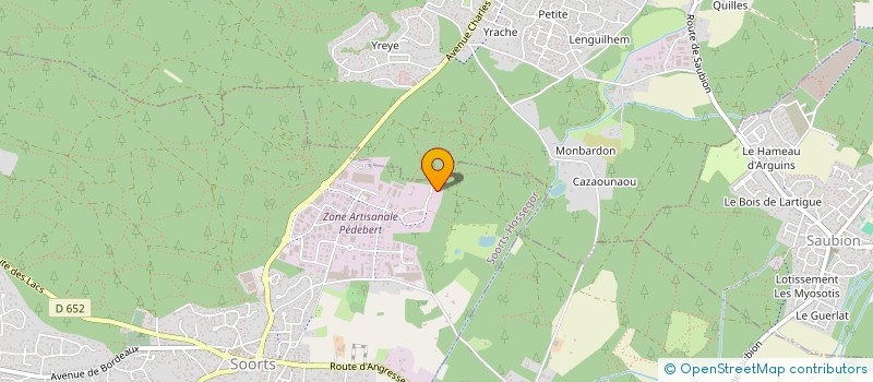 localisation de l'entreprise MARCEL HOSSEGOR  SOORTS-HOSSEGOR