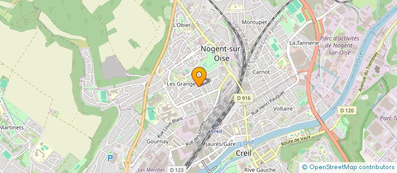 localisation de l'entreprise MARCEL IMMO à NOGENT-SUR-OISE