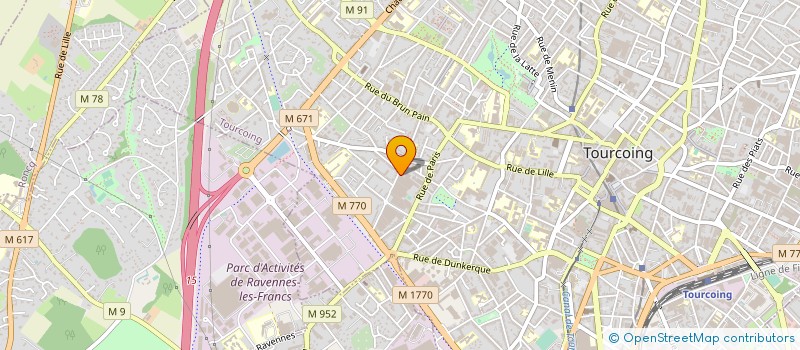 localisation de l'entreprise MARCEL JACQUART ET FILS SA à TOURCOING