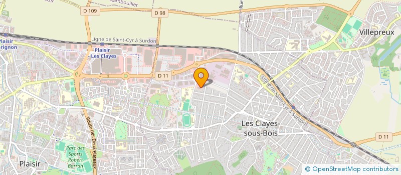 localisation de l'entreprise MARCEL LELEU SA à LES CLAYES-SOUS-BOIS