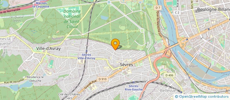 localisation de l'entreprise MARCEL & LILY à SEVRES