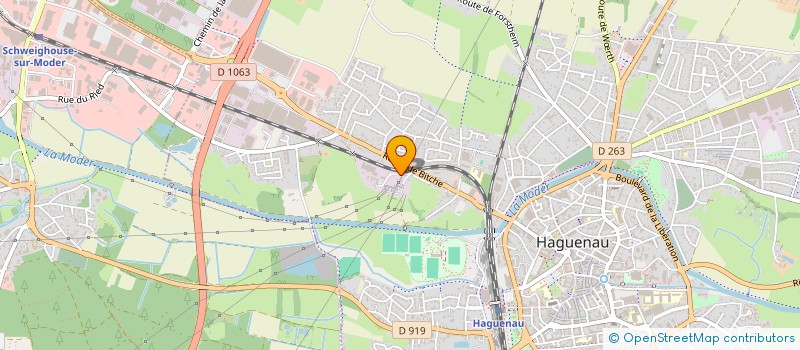 localisation de l'entreprise MARCEL MULLER  HAGUENAU