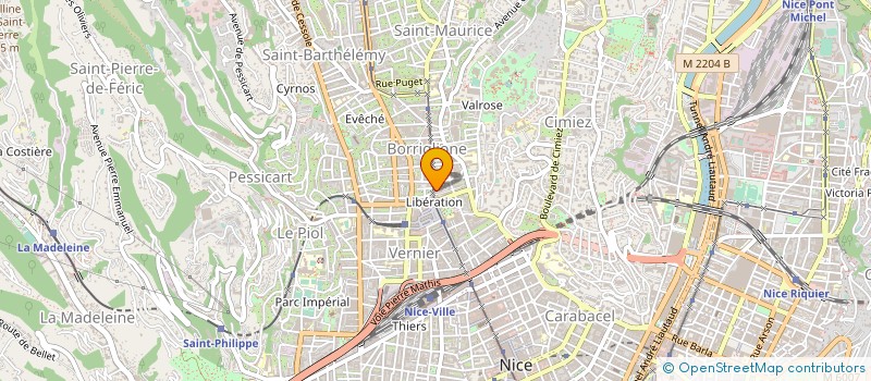localisation de l'entreprise MARCEL PISTOLESI ET FILS à NICE