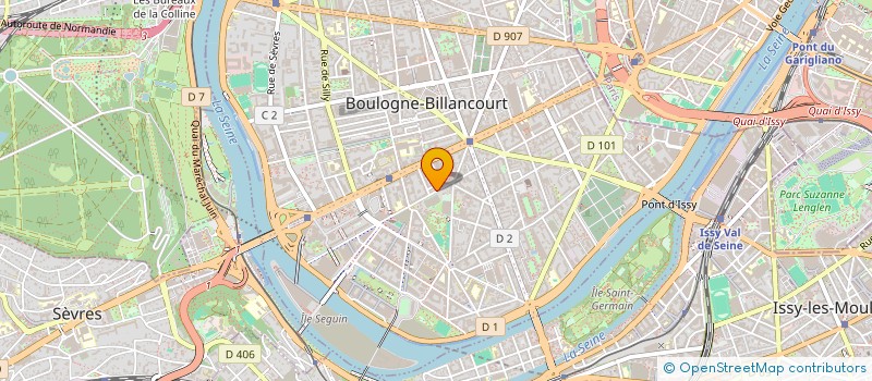 localisation de l'entreprise MARCEL SEMBAT SPORTS  BOULOGNE-BILLANCOURT