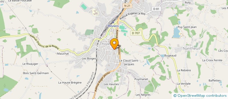 localisation de l'entreprise MARCEL WIEDER ET CIE à THIVIERS
