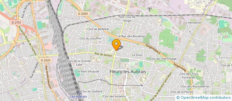 localisation de l'entreprise MARCELIN BLEUETS à FLEURY-LES-AUBRAIS