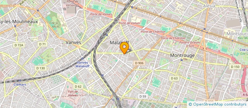 localisation de l'entreprise MARCELINETTE PRODUCTION  MALAKOFF