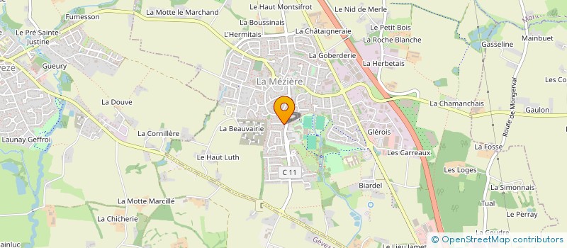 localisation de l'entreprise MARCELLIN  LA MEZIERE