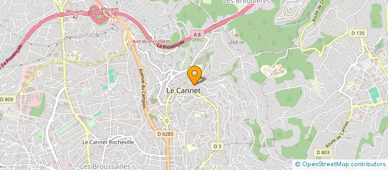 localisation de l'entreprise MARCELLINA à LE CANNET