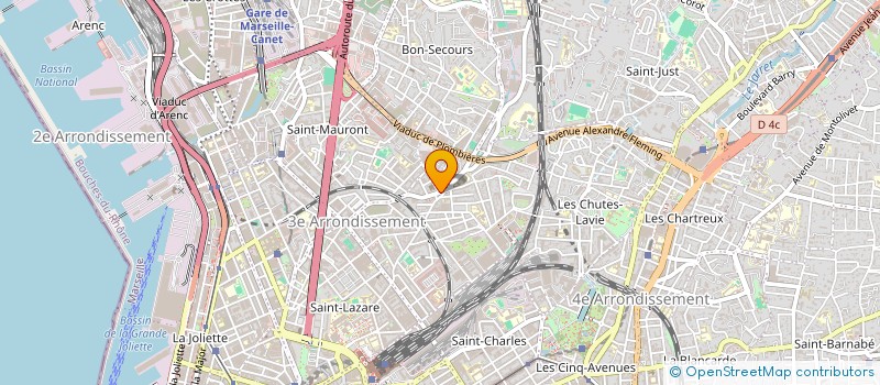 localisation de l'entreprise MARCELOU  MARSEILLE 3