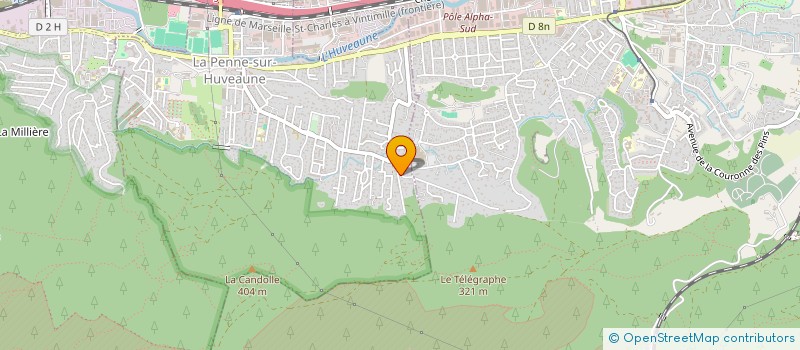 localisation de l'entreprise MARCELU  LA PENNE-SUR-HUVEAUNE