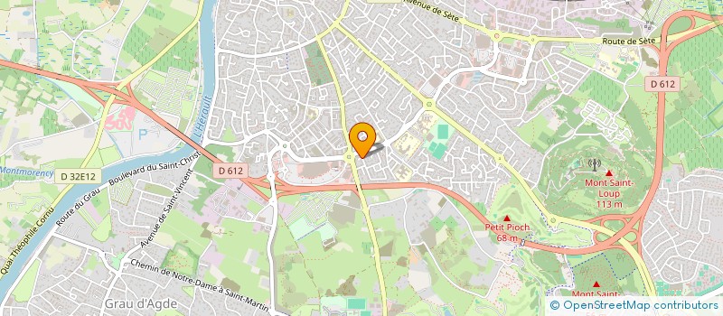 localisation de l'entreprise MARCENAC  AGDE