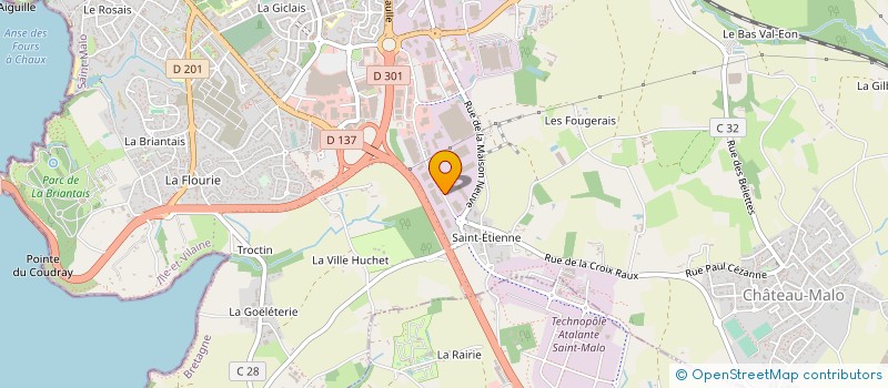 localisation de l'entreprise MARCENT à SAINT-MALO