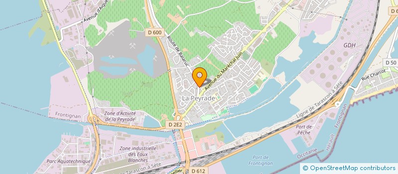 localisation de l'entreprise MARCHA à FRONTIGNAN