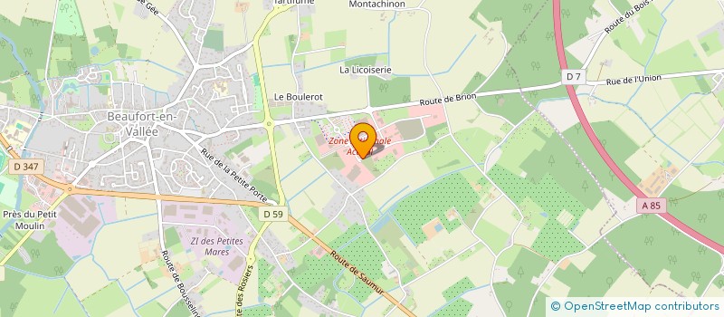 localisation de l'entreprise MARCHAIS INVEST  BEAUFORT-EN-ANJOU