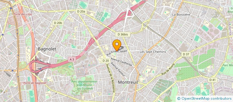 localisation de l'entreprise MARCHAL  MONTREUIL
