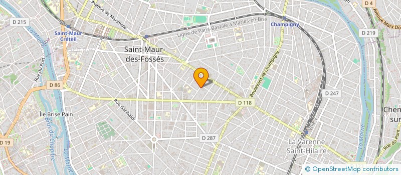 localisation de l'entreprise MARCHAL ET ASSOCIES à SAINT-MAUR-DES-FOSSES