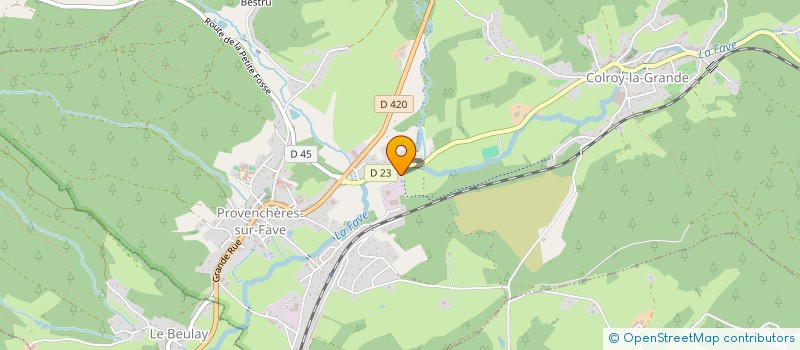 localisation de l'entreprise MARCHAL SCIAGE à PROVENCHERES-ET-COLROY