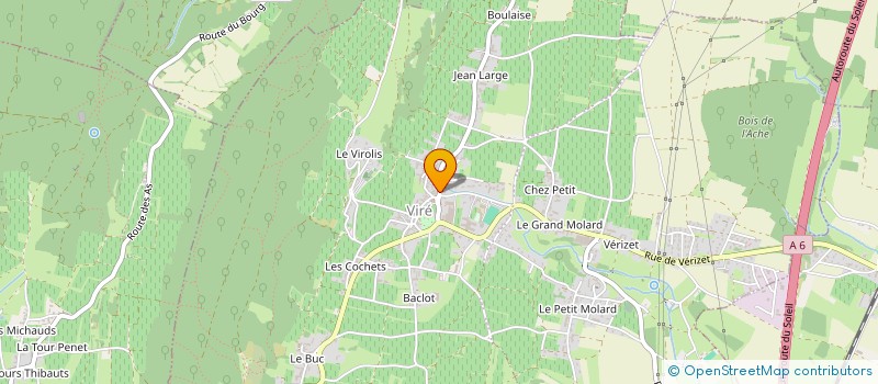 localisation de l'entreprise MARCHAL TOITURE  VIRE