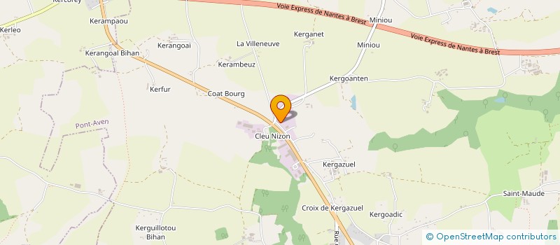 localisation de l'entreprise MARCHAND  PONT-AVEN