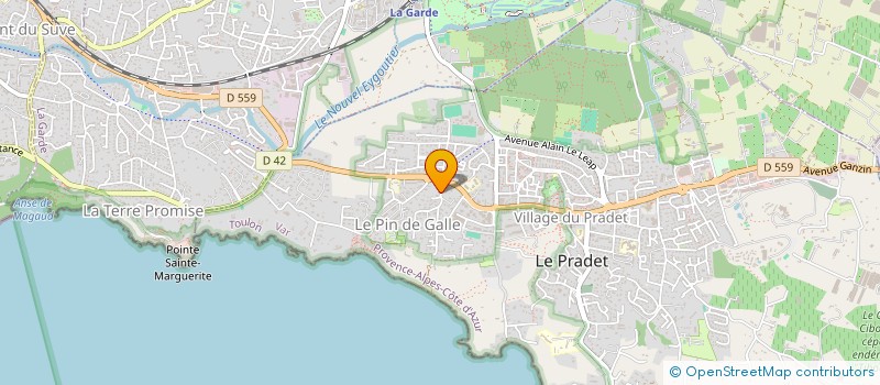 localisation de l'entreprise MARCHAND CORPORATION à LE PRADET