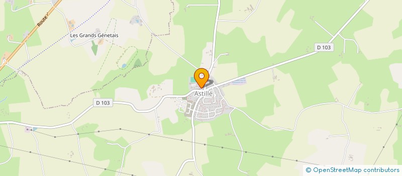 localisation de l'entreprise MARCHAND D'ETOILES  ASTILLE