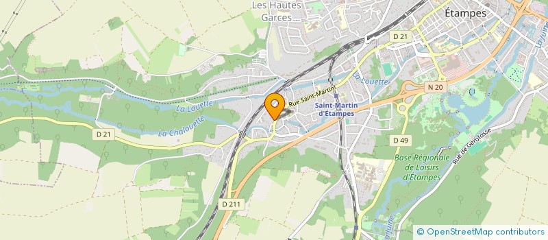 localisation de l'entreprise MARCHAND DE BIENS LYDIGO à ETAMPES