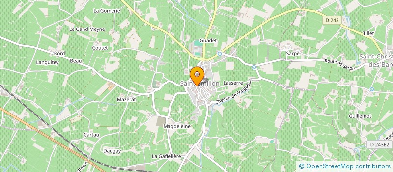 localisation de l'entreprise MARCHAND DE SOIF à SAINT-EMILION