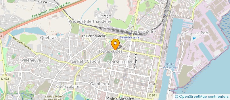 localisation de l'entreprise MARCHAND FLEURS  SAINT-NAZAIRE