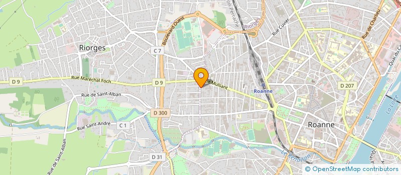 localisation de l'entreprise MARCHAND GESTION à ROANNE