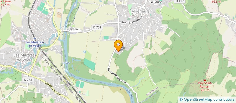 localisation de l'entreprise MARCHAND LOC GERZAT  MIREFLEURS