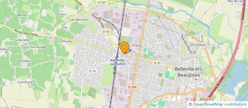 localisation de l'entreprise MARCHANDS DE BIENS REUNIS à BELLEVILLE-EN-BEAUJOLAIS