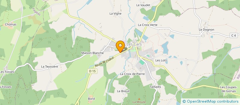 localisation de l'entreprise MARCHAT à LES CARS