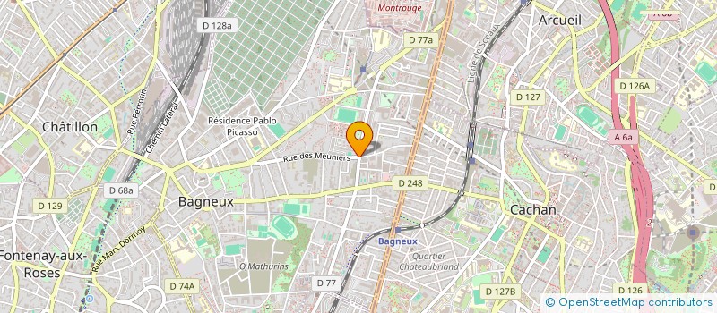 localisation de l'entreprise MARCHE 3000 à BAGNEUX