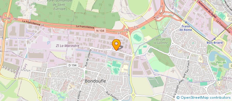 localisation de l'entreprise MARCHE 91 à BONDOUFLE