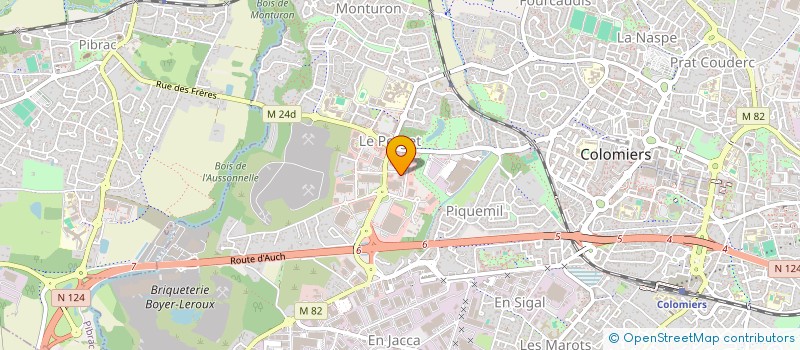 localisation de l'entreprise MARCHE A L'OMBRE à COLOMIERS