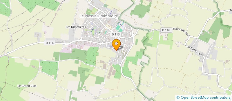 localisation de l'entreprise MARCHE AU BLE  LE PLESSIS-GRAMMOIRE