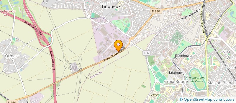 localisation de l'entreprise MARCHE AUTO CHAMPENOIS à TINQUEUX