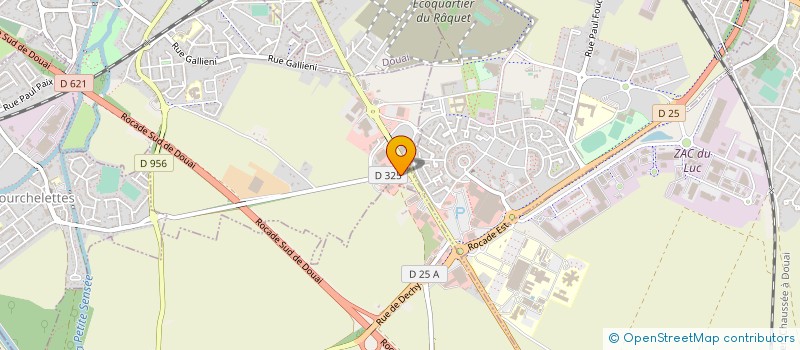 localisation de l'entreprise MARCHE AUX TISSUS DU DOUAISIS à LAMBRES-LEZ-DOUAI